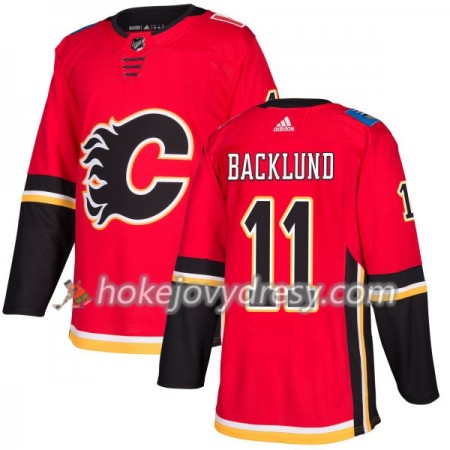 Pánské Hokejový Dres Calgary Flames Mikael Backlund 11 Červená 2017-2018 Adidas Authentic